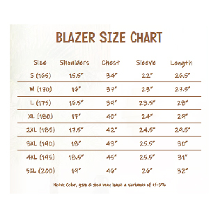 BLAZER SIZE-01