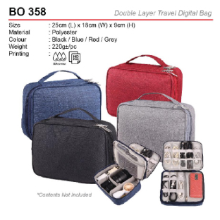 BO 358 – DOUBLE LAYER TRAVEL DIGITAL BAG