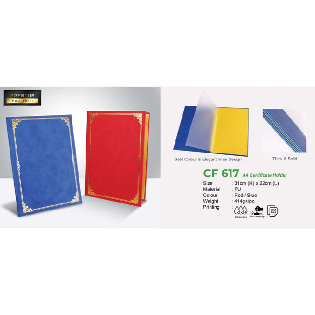 CF 617 – A4 CERTIFICATE HOLDER